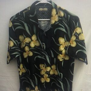 Floral Black and Yellow Men's Shirt
